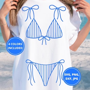 Bikini Png Summer Shirt SVG Girly Beach Cover Up Retro Swimsuit Trendy Sublimation Vibes Beach Cover DTF Design