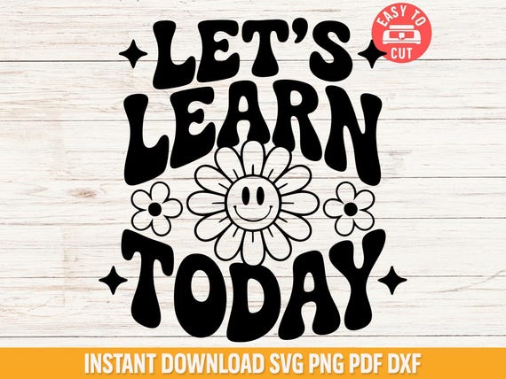 Retro Teacher SVG: Groovy Classroom Decor, Back To School Design (Digital Files)