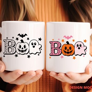 Boo Ghost Halloween SVG, Spooky Design Cricut Silhouette Cut File image 6