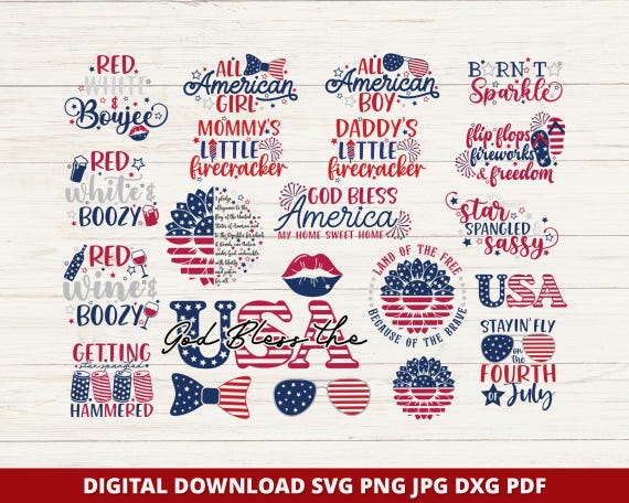 4th Of July Svg Bundle, Fourth Of July Svg, Funny 4th of July Shirt, America Svg, USA Svg, Patriotic Png, Sublimation Png, Cricut Cut Files