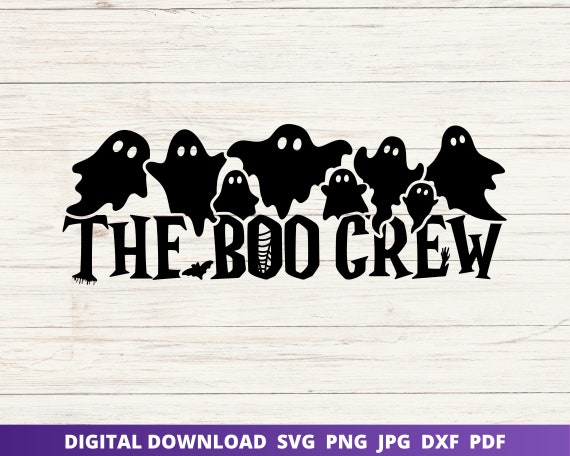 The Boo Crew Svg, Trick or Treat Svg, Teacher Halloween Svg, Halloween Shirt Svg, Halloween Family Shirts, Ghost Svg, Boo Svg, Spooky Svg