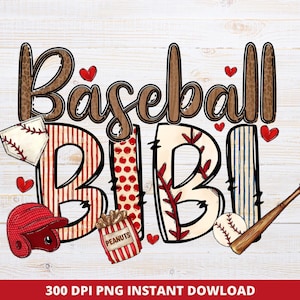 Leopard Print Baseball BiBi PNG: Grandma Shirt Sublimation (Digital Download)