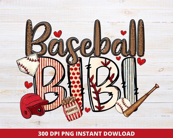 Leopard Print Baseball BiBi PNG: Grandma Shirt Sublimation (Digital Download)