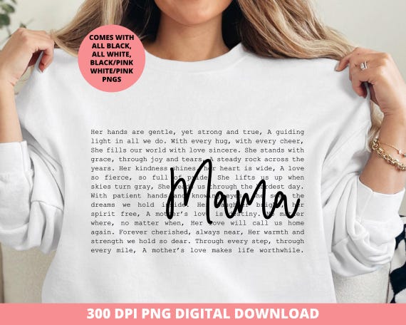 Mama Words Png, Coquette Mama Words Png, Mother's Day Sublimation, Mama T-shirt Designs, Gift for Mom, Trendy Mama png, Mother's Day Png