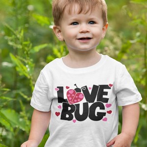 Love Bug Valentine SVG, Heart Ladybug Shirt Design (Digital Files) image 5