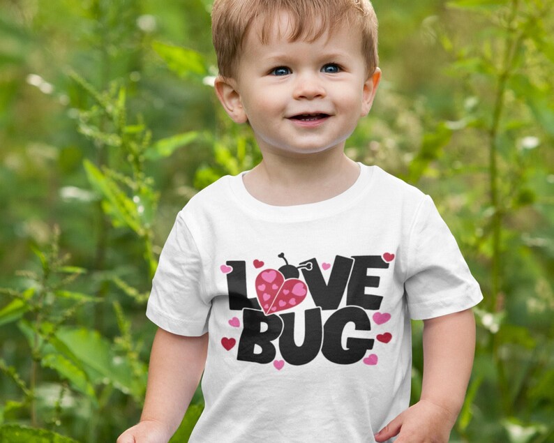 Love Bug Valentine SVG, Heart Ladybug Shirt Design (Digital Files) image 5