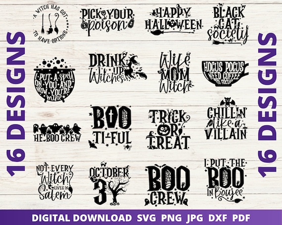Halloween Svg Bundle, Funny Witch Svg, Funny Mom Svg, Ghost svg, Pumpkin Svg, Halloween Shirt Svg, Trick or Treat Svg, Happy Halloween Svg