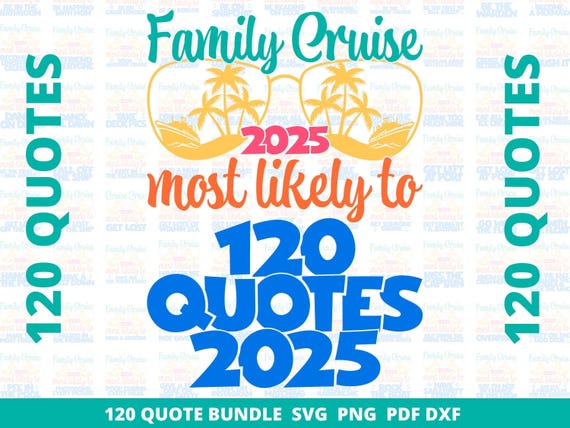 Family Cruise 2025 SVG Bundle, Funny Quotes (Digital Download)