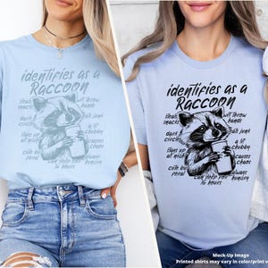 Immagine PNG di un procione divertente, design sarcastico e pungente, design DTF per sublimazione. immagine 5