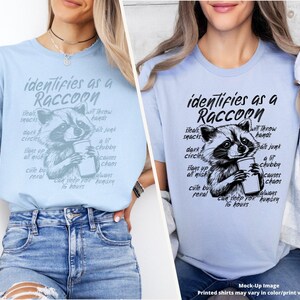 Immagine PNG di un procione divertente, design sarcastico e pungente, design DTF per sublimazione. immagine 8