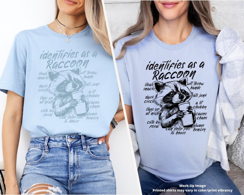 Immagine PNG di un procione divertente, design sarcastico e pungente, design DTF per sublimazione. immagine 8