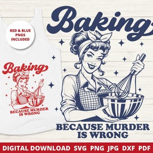 File SVG divertente per pasticceria, design retrò da pasticcere, file di taglio per Cricut e Silhouette.