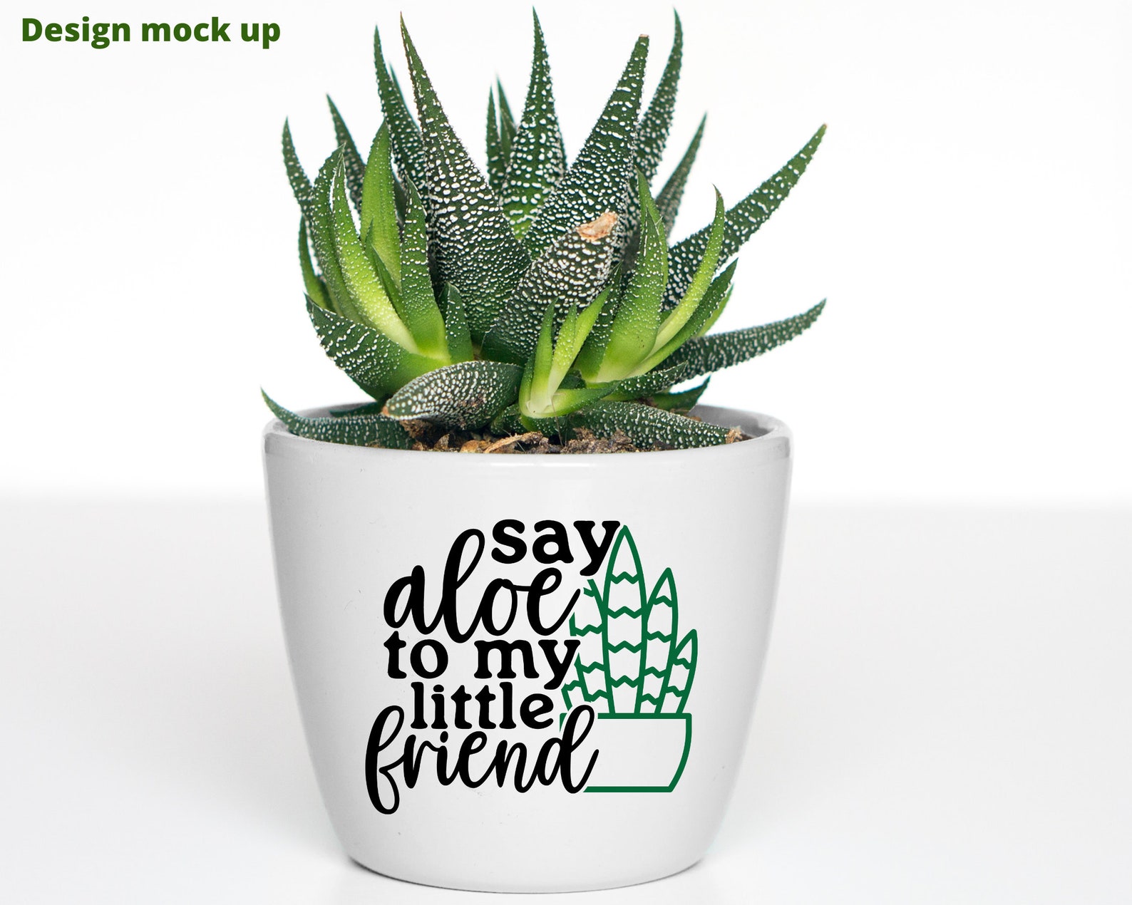 Say Aloe to My Little Friend Svg Succulent Svg Cactus Svg Etsy
