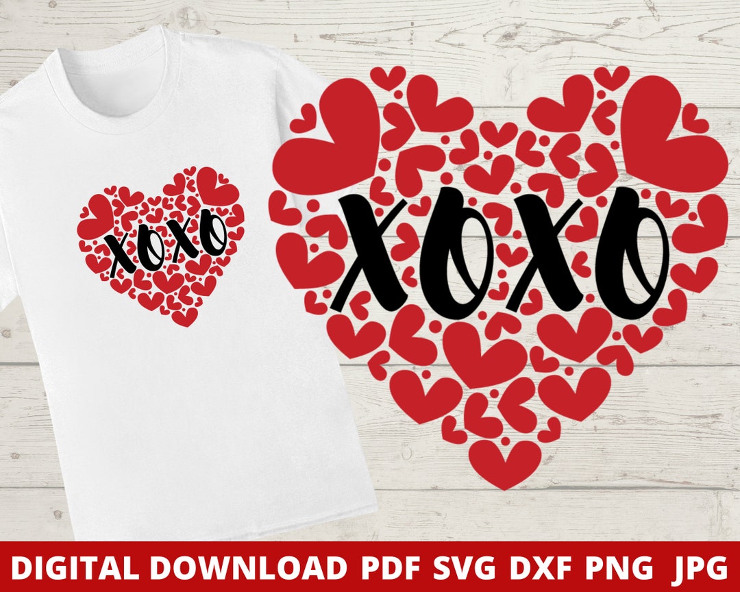 XOXO Svg Hugs and Kisses Svg Valentine's Day Svg - Etsy