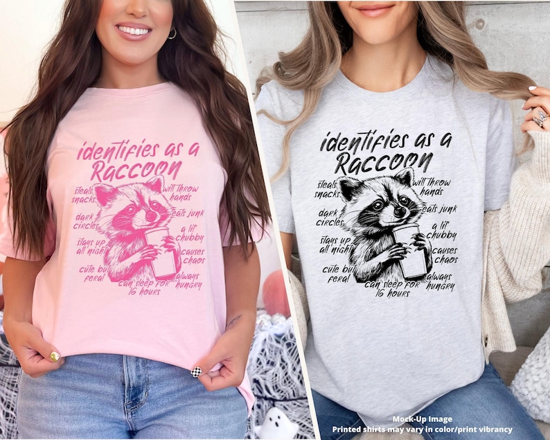 Immagine PNG di un procione divertente, design sarcastico e pungente, design DTF per sublimazione. immagine 10