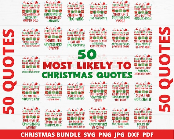 Most Likely To Christmas Svg Bundle, Christmas Crew Svg, Family Christmas Svg, Funny Christmas Shirt Svg, Family Christmas Shirt Svg, Cricut