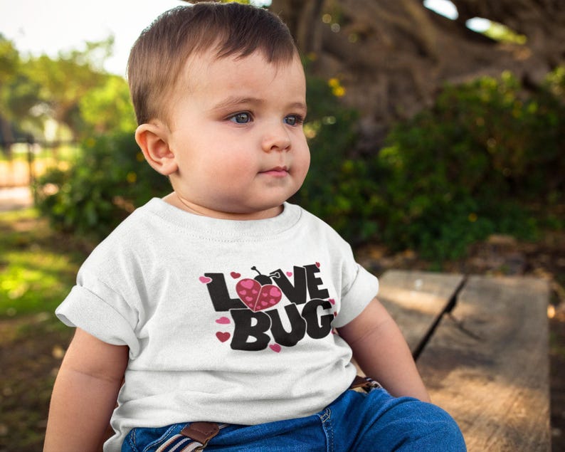 Love Bug Valentine SVG, Heart Ladybug Shirt Design (Digital Files) image 3