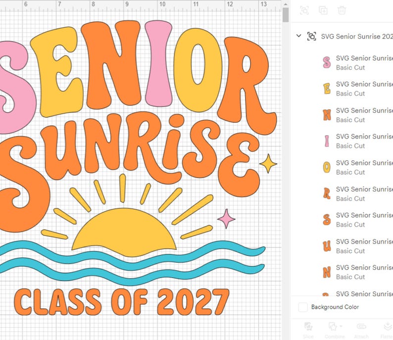 Senior sunrise retro PNG SVG file shown as sublimation or Cricut print preview, instant download digital file for senior year matching shirts and tumblers