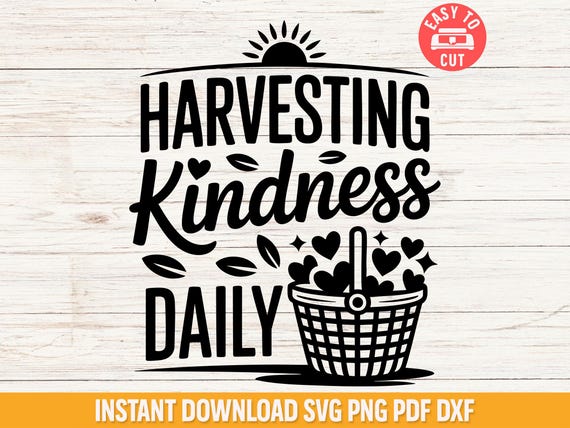 Fall Teacher Shirt Svg, Thanksgiving Kindness Svg, Autumn Classroom Svg File, Harvesting Kindness SVG Quote, Fall Cricut Design for Teachers