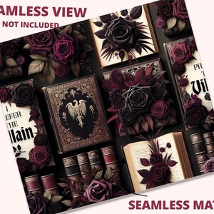 Ich bevorzuge den Bösewicht Tumbler 20 Unzen Wrap, Dark Romantasy Sublimation Design Bild 2