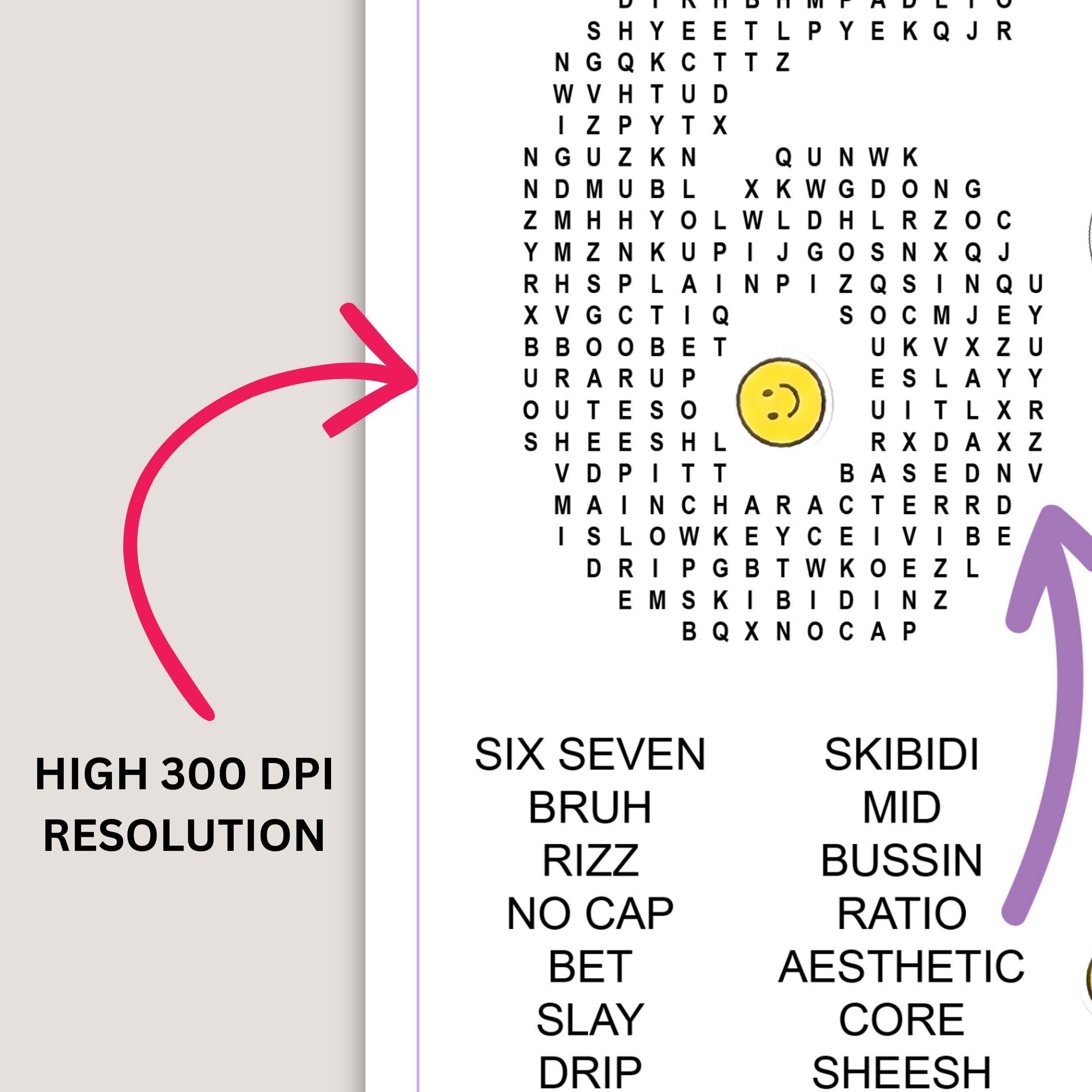 Gen Alpha Slang Word Search, Fun Puzzle Game (PDF) - Etsy