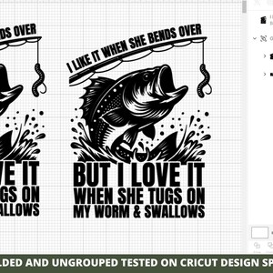 Fischen Papa SVG, lustiges Fischen Shirt Design, Cricut Silhouette Schnitt Datei Bild 2