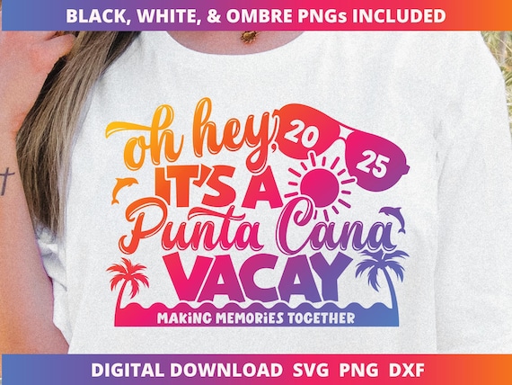 Punta Cana Family Trip SVG, Matching Shirt Design (Digital Download)