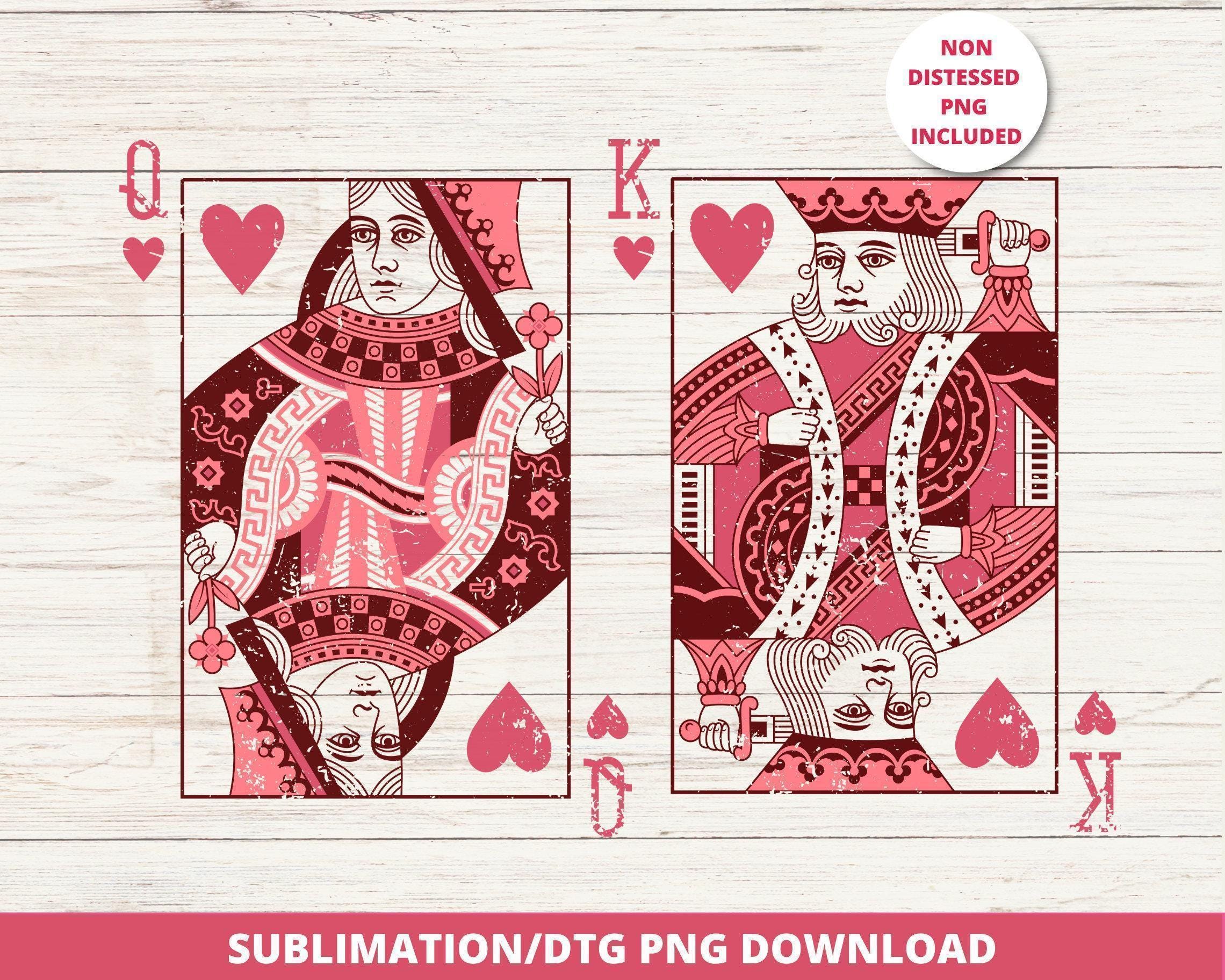 Queen of hearts playing card - Etsy Österreich, image size:2280x1824