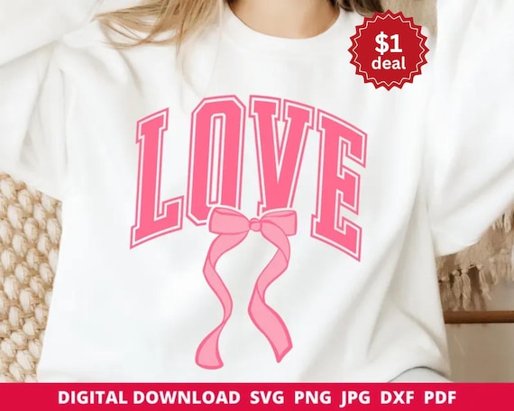 Coquette Valentine Svg, Pink Coquette Valentine's Varsity Png, Trendy Girly Valentine Sublimation, Cute Retro V-Day Shirt Design, Cricut
