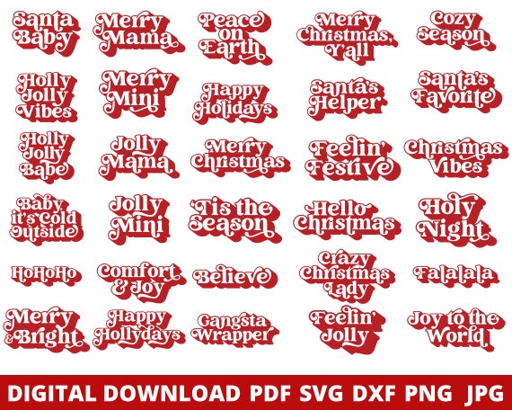 Christmas Svg Bundle, Christmas Bundle Svg, Christmas Shirt Svg, Christmas Tshirt Svg, Family Christmas Shirts Svg, Retro Christmas Svg