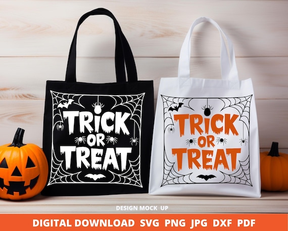 Halloween Trick Or Treat Svg, Spooky Svg, Halloween Shirt Svg, Bag Of Treats Svg, Boo Svg, Spooky Halloween Svg, Halloween Clipart, Cricut