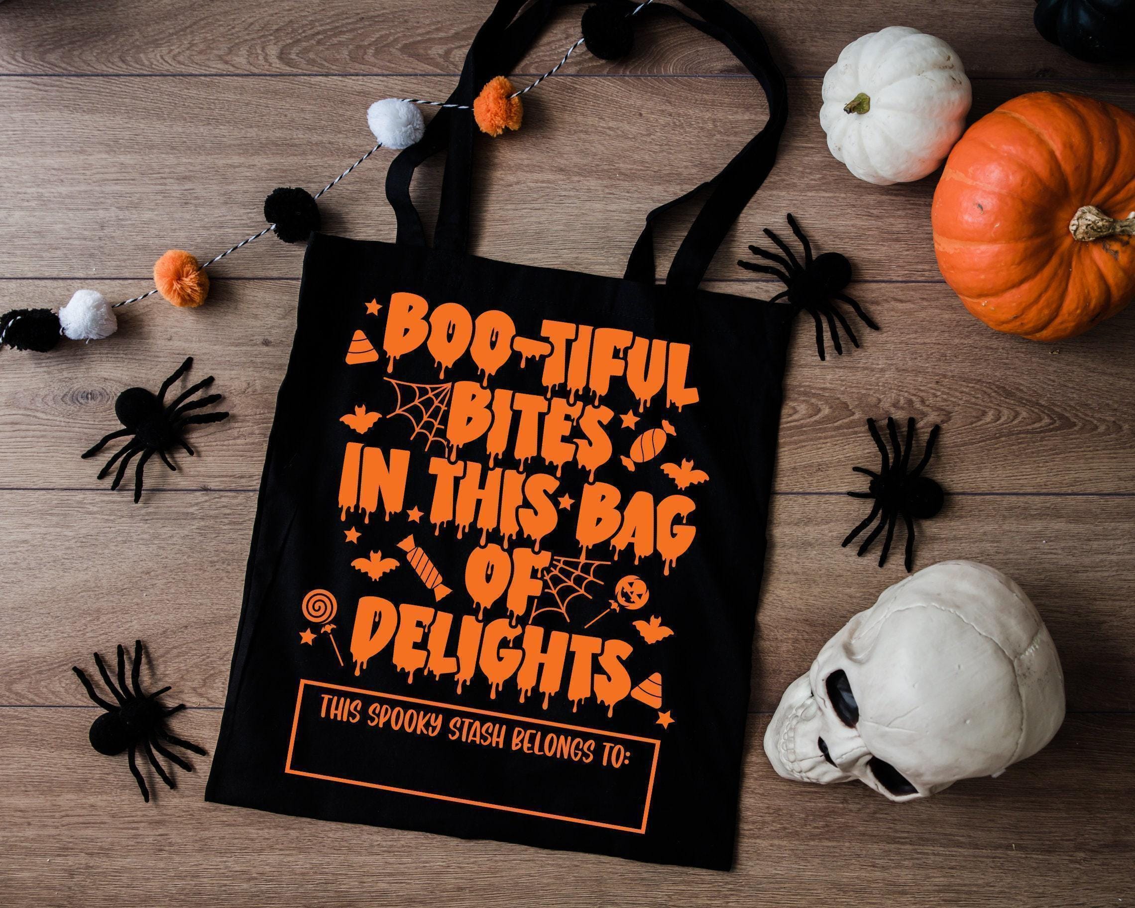 Trick or Treat Bag SVG, Personalized Halloween Candy Bag, Cricut ...