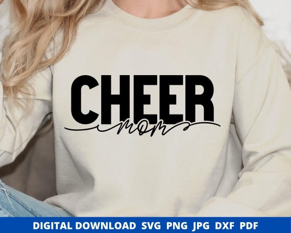 Cheer Mom SVG, Proud Loud Design (Digital Download)