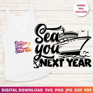 New Year Cruise SVG, Family Vacation Shirt Design, Cut File (Digital Download)
