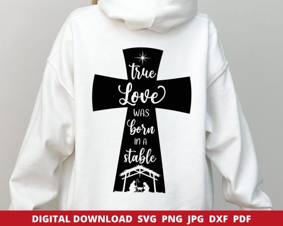 Nativity Scene SVG, True Story, Christmas Clipart (Digital Download)