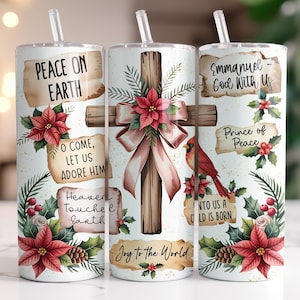 Christian Christmas Tumbler Wrap Png Jesus Tumbler Wrap 20oz Christmas Tumbler Wrap Christian Tumbler Sublimation Wrap Cross Tumbler Wrap image 6