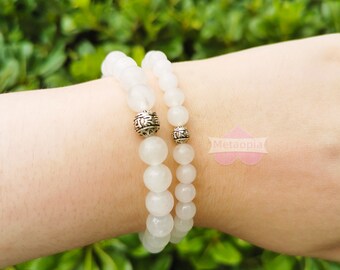 AESPA Ningning's White Quartz Bracelet, Couple Bracelet