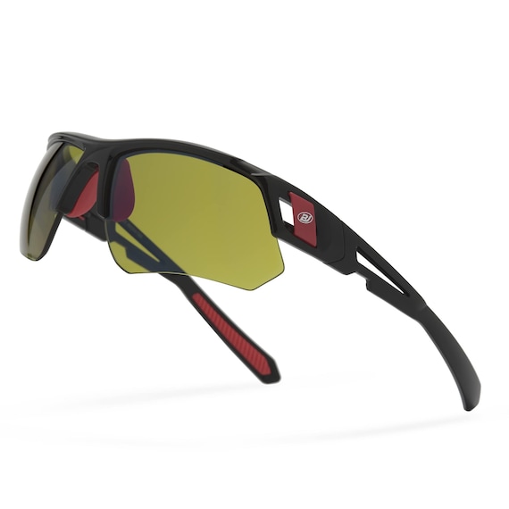 Blaitejus Golf Sunglasses for Men Women Wrap Semi-Rimless Sports Sunglasses Golfing Baseball Shades UV Protection Sun Glasses MZ810