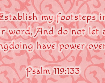 Alfombra de baño con el Salmo 119, espuma viscoelástica, diseño elegante, color rosa. Ducha con escrituras.