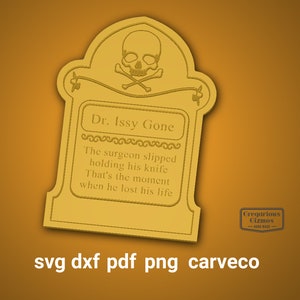 Halloween grafsteen digitaal bestand voor cnc, laser en vinyl