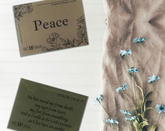 Peace | Bible affirmations | bible study scripture cards| christian gifts Bible memorization | Mercies new every morning