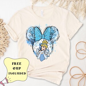 Princess Cinderella Shirt, Magic Kingdom, Minnie Ears, Disney Princess Shirt, Minnie Ears Tee, Disney Trip Birthday Girl, Watercolor Castle