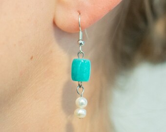 Pearl Drop Dangle Earrings