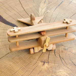 Red Baron Triplane &quot;Fokker Dr. I&quot; vliegtuigmodel van hout