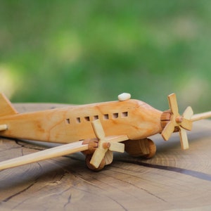 Ju-52 ein großes Flugzeugmodell aus Holz, Flugzeug Geschenk