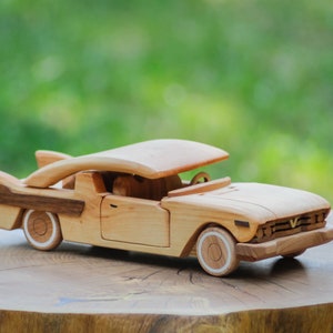 Christine Plymouth Fury model car made of wood toy