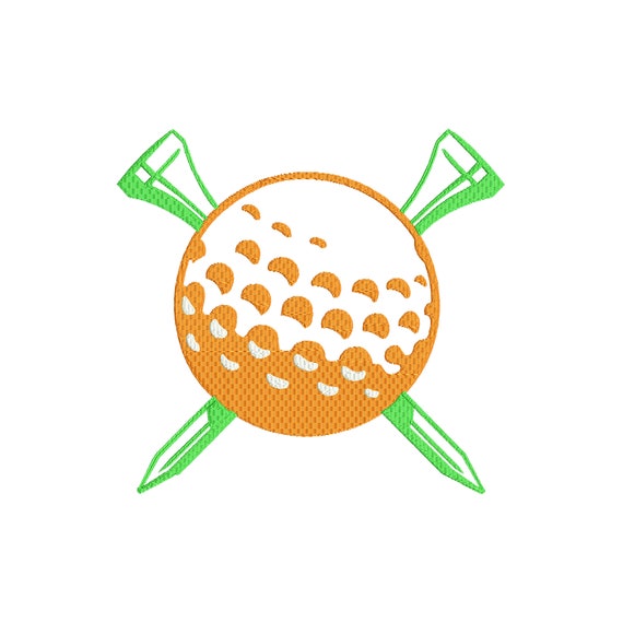 Digital Golf Ball Embroidery Design Ball Sport Machine Etsy
