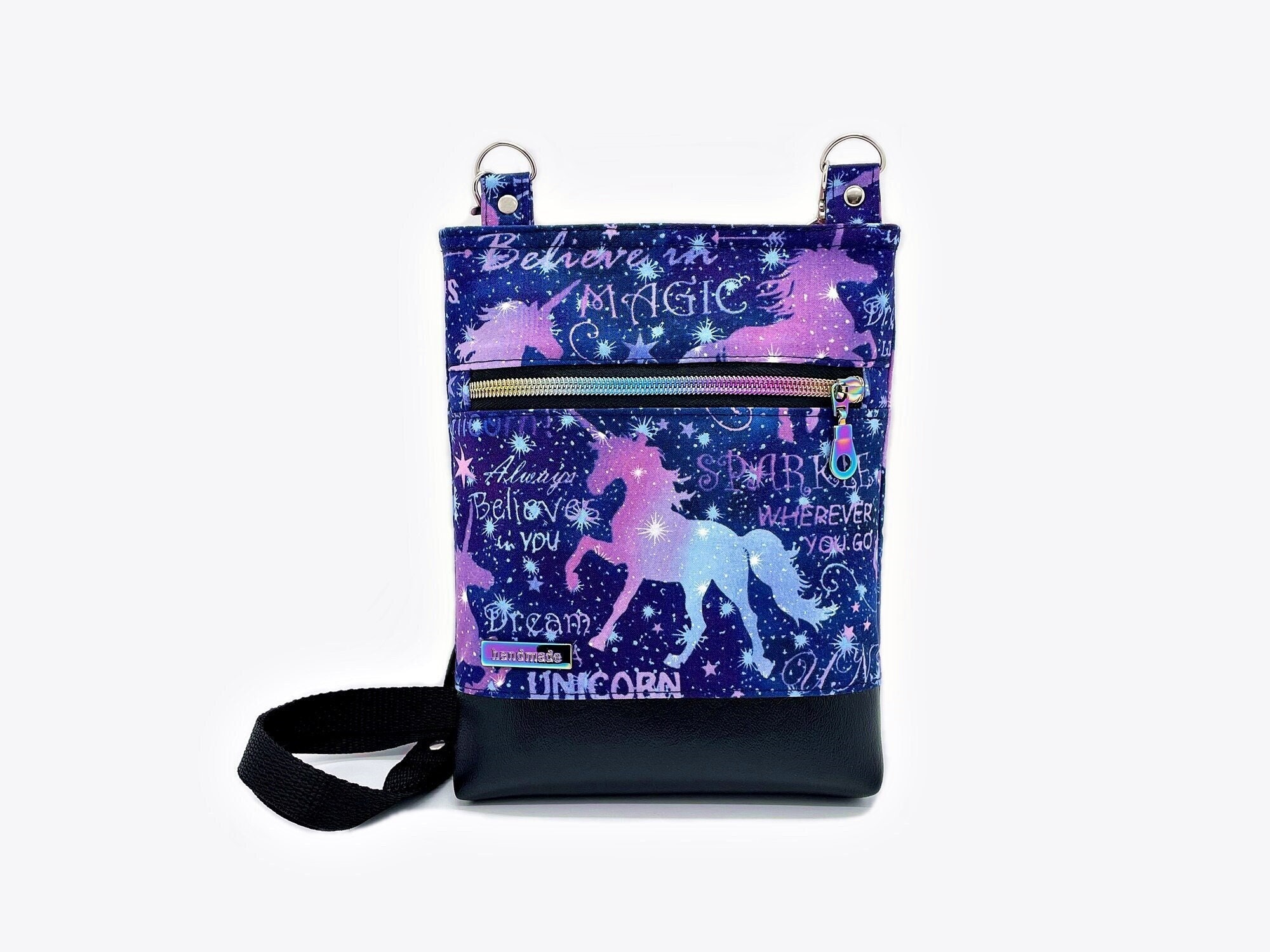 ArtCreativity Unicorn Crossbody Bags, Set of 3, Cute Cross Body