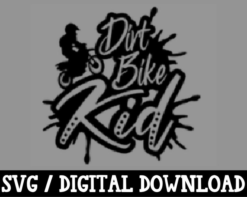Dirt Bike Kid Commercial SVG Dirt Bike Digital Design Cricut Etsy India