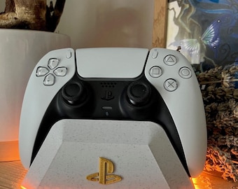 Customizable PS5 Controller Stand with LED - Gamer Gift - Designer Gaming Accessory - Choice of Colors and Personalized Engraving